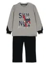 Lapin House Polar Bear-print Tracksuit In Grey