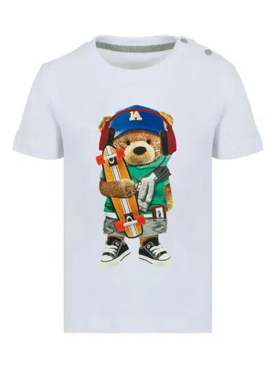 Lapin House Babies' Printed T-shirt In White