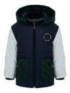 Lapin House Quilted Panelled Jacket In Blue