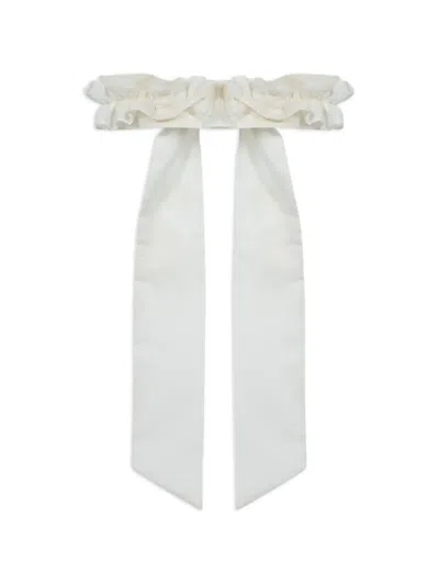 Lapin House Babies' Ribbon Hair Band In White