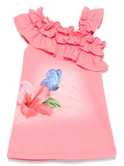 Lapin House Kids' Ruffle-detailed Dress In Pink
