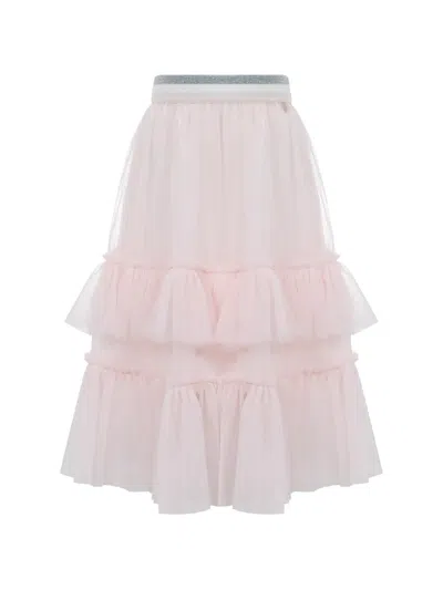 Lapin House Kids' Ruffled Tulle Skirt In Pink