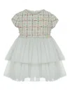 Lapin House Sequin-embellished Tweed Dress In Green
