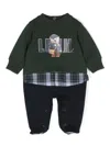 Lapin House Teddy Bear-print Pyjamas In 绿色