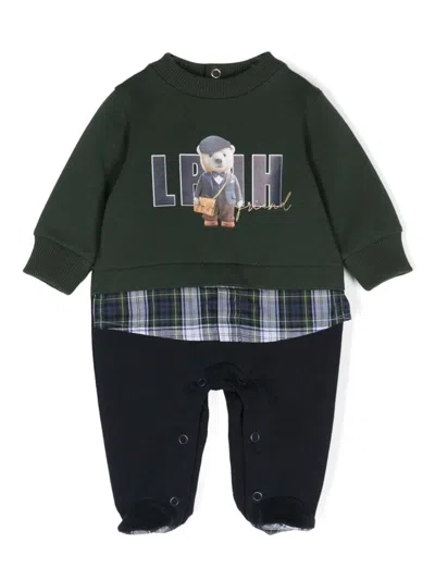 Lapin House Babies' Teddy Bear-print Pyjamas In 绿色