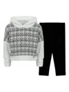 Lapin House Tweed-pattern Hooded Tracksuit In Black