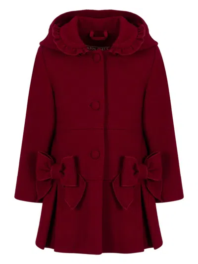 Lapin House Kids' Wool Coat In 红色