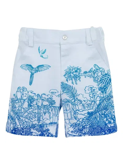 Lapin House Kids' X Mary Katrantzou Print Shorts In White
