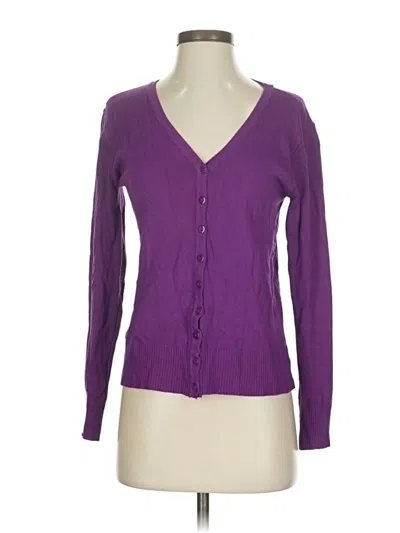 Pre-owned Lapis Cardigan Sweater In Purple