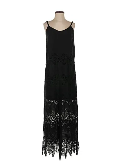 Pre-owned Lapis Casual Dress In Black