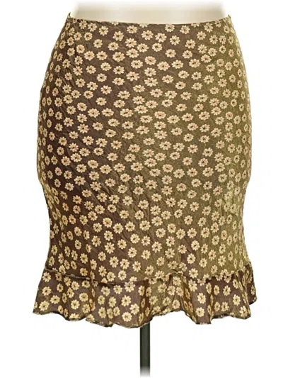 Pre-owned Lapis Casual Skirt In Brown