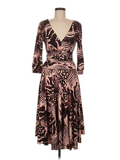 Pre-owned Lapis Cocktail Dress In Brown