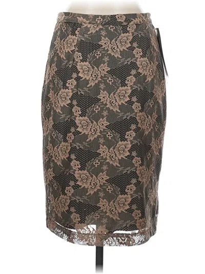 Pre-owned Lapis Formal Skirt In Brown