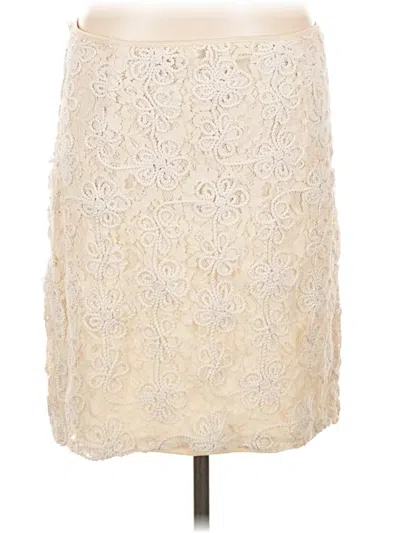 Pre-owned Lapis Formal Skirt In Ivory