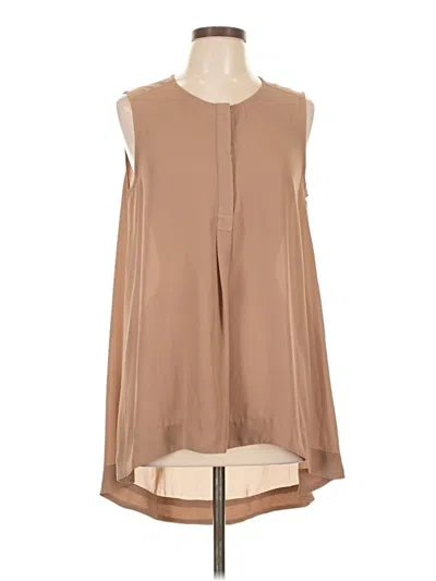 Pre-owned Lapis Sleeveless Blouse In Brown