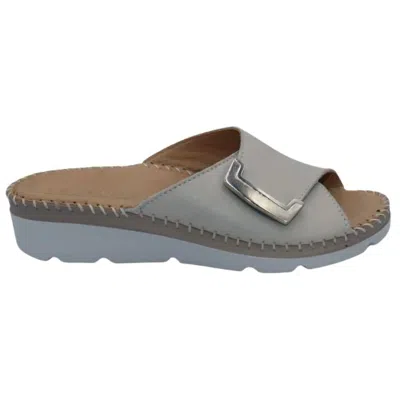 Laplume Women's Agua Comfort Slippers In Bone In Gray