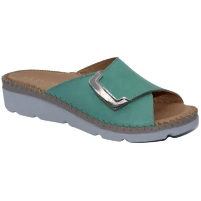 Laplume Women's Agua Comfort Slippers In Teal In Green