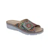 Laplume Women's Agua Sandals In Mosaic Print In Multi
