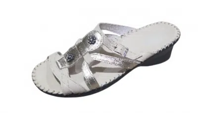 Laplume Women's Diamond Sandal In Bone In Multi
