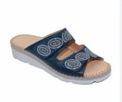 Laplume Women's Glitz Sandal In Denim In Blue