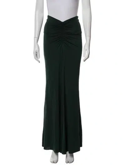 Pre-owned Lapointe Acetate Long Skirt In Green