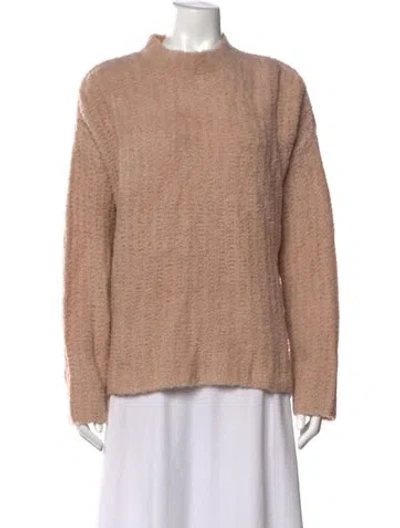 Pre-owned Lapointe Alpaca Mock Neck Sweater W/ Tags In Orange
