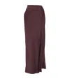 Lapointe Asymmetric Maxi Skirt In Purple