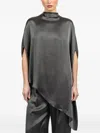 Lapointe Asymmetric Tunic Top In Gray