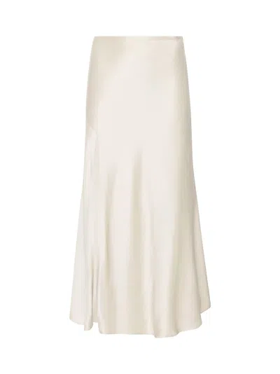 Lapointe Bias-cut Acetate Skirt In Neutral