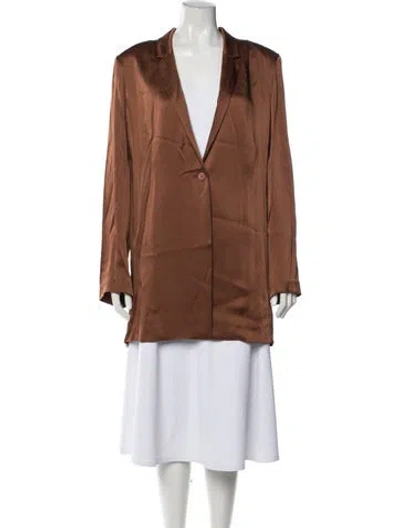 Pre-owned Lapointe Blazer In Brown
