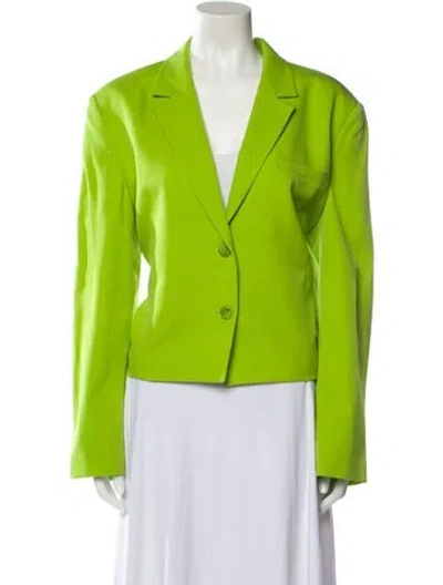 Pre-owned Lapointe Blazer In Green