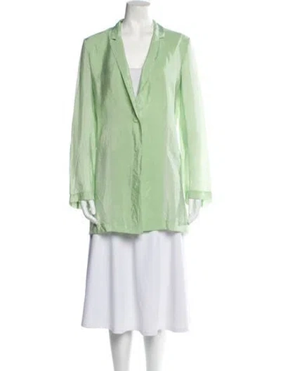 Pre-owned Lapointe Blazer In Green