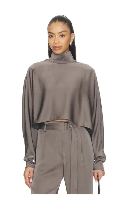 Lapointe Caftan Top In Gray