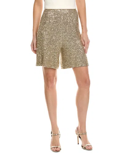Lapointe Cashmere & Silk-blend Short In Gold