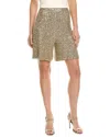 Lapointe Cashmere Sequin Shorts In Gray