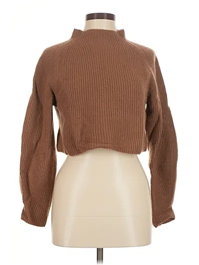 Pre-owned Lapointe Cashmere Pullover Sweater In Brown