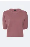 Lapointe Cashmere Short-sleeve Sweater