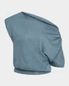 Lapointe Cashmere-silk Off-the-shoulder Sweater