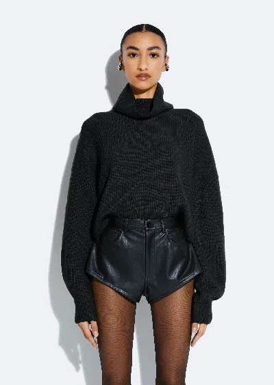 Lapointe Cashmere Turtleneck Sweater In Black