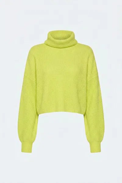 Lapointe Cashmere Turtleneck Sweater In Green