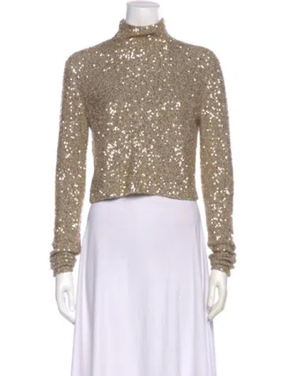 Pre-owned Lapointe Cashmere Turtleneck Top In Neutral