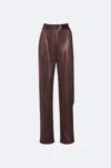 Lapointe Coated Jersey Belted Pant