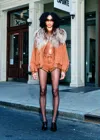 Lapointe Coated Jersey Mock Neck Bodysuit In Copper