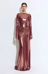 Lapointe Coated Jersey Ruched Maxi Skirt