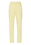 Lapointe Cotton High Waisted Belted Jean In Citron