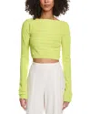 Lapointe Matte Viscose Top In Green
