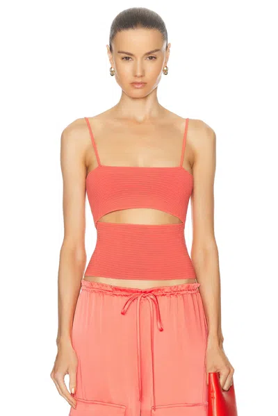 LAPOINTE CREPE MATTE VISCOSE FRONT SLIT TOP