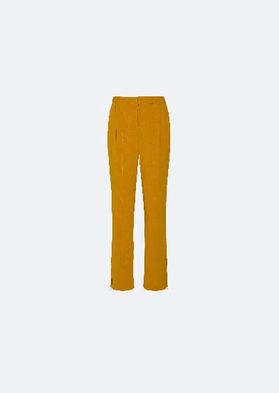 Lapointe Crepe Tailored Pant In Mustard