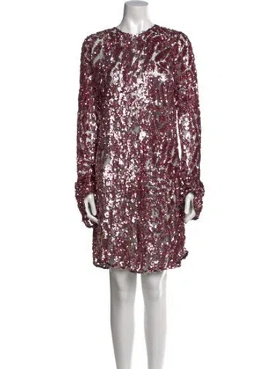 Pre-owned Lapointe Crew Neck Knee-length Dress In Multi