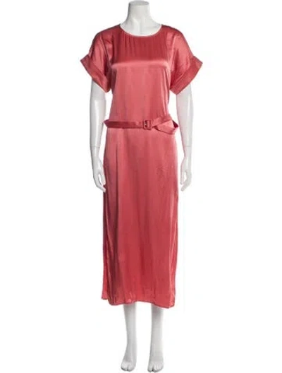 Pre-owned Lapointe Crew Neck Long Dress W/ Tags In Pink